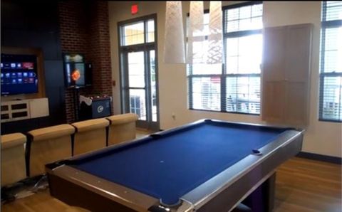 pool table in the clubhouse