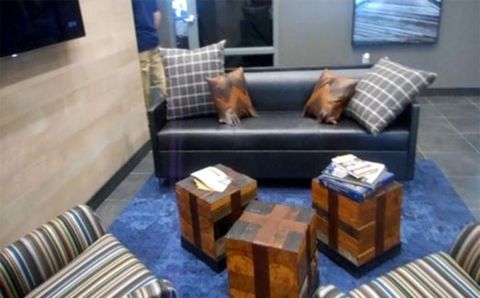 furniture inside the clubhouse
